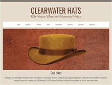 Tablet Screenshot of clearwaterhats.com